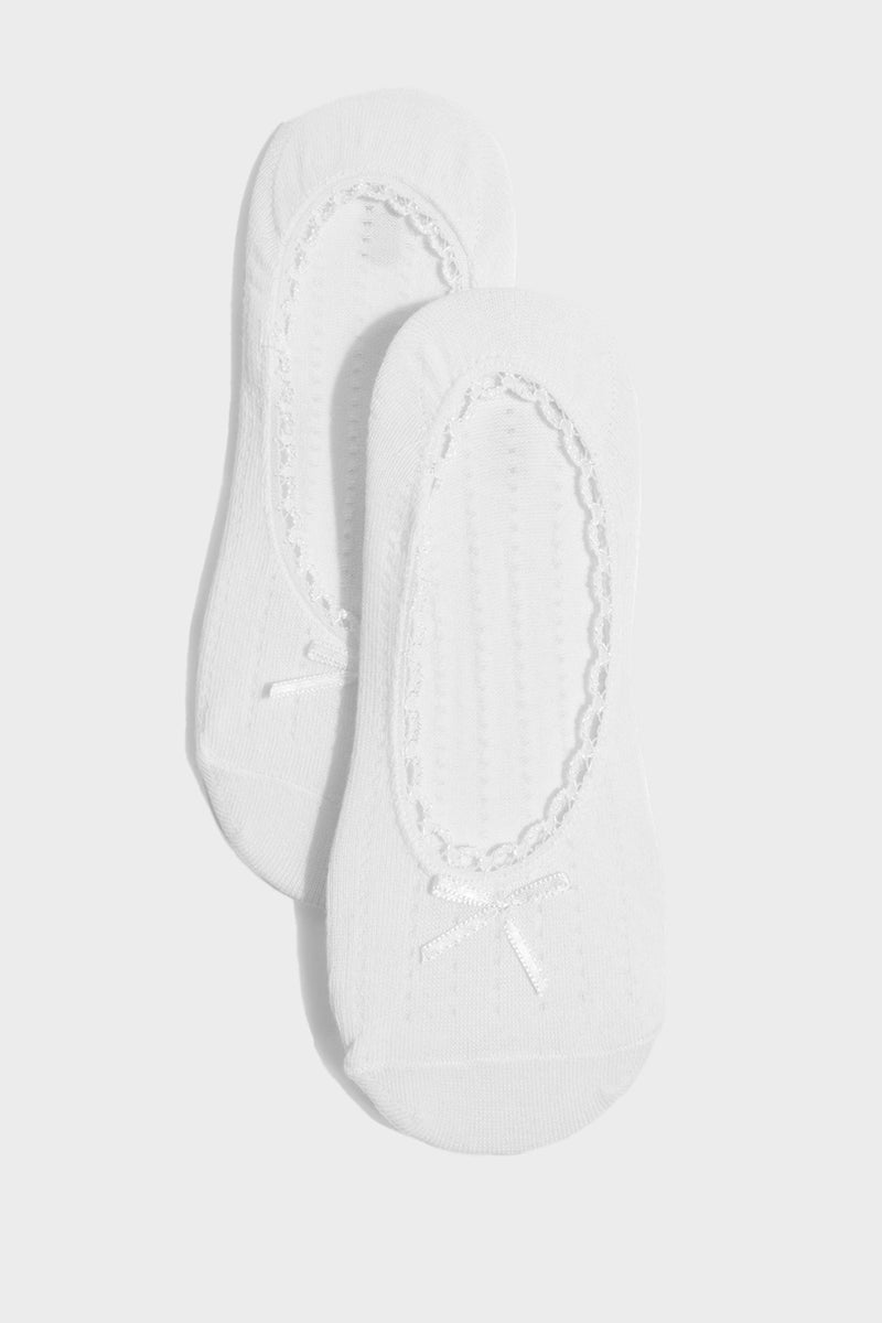 DeFacto White Woman Woman 3 piece Babet Socks Casual - Image 3